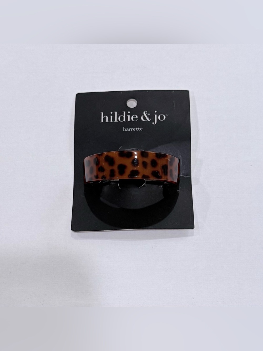 NEW hildie & jo brown leopard print hair barrette